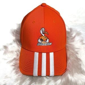 Adidas Miami Hurricanes Orange Cap